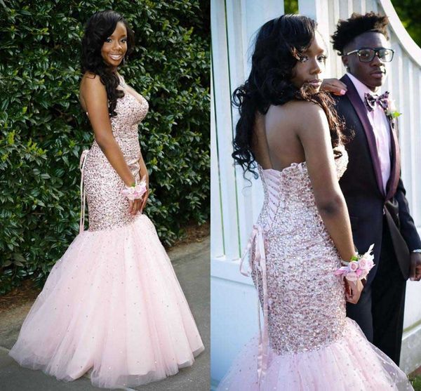 pink mermaid arabic prom dresses long sweetheart lace up beads crystal formal evening gowns tired tulles party dresss, Black
pink mermaid arabic prom dresses long sweetheart lace up beads crystal formal evening gowns tired tulles party dresss, Black