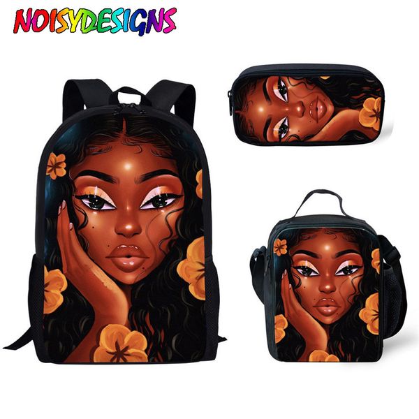 noisydesigns 3pcs/set school bags for girls shoulder book bag children black women art african printing school bag kids satchel
noisydesigns 3pcs/set school bags for girls shoulder book bag children black women art african printing school bag kids satchel