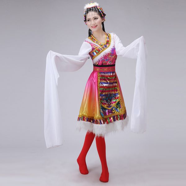 the new tibetan dance costumes children's tibetan clothing mongolian minority clothes show clothing women's suits, Black;red
the new tibetan dance costumes children's tibetan clothing mongolian minority clothes show clothing women's suits, Black;red