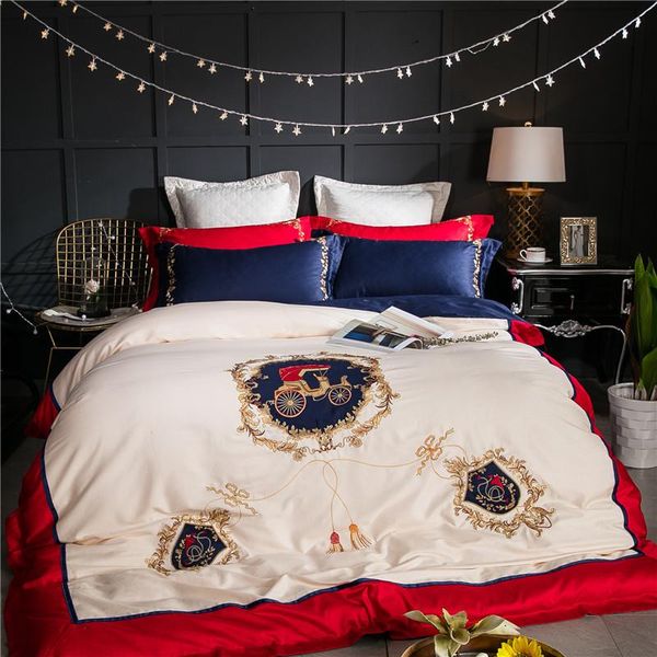 bedding sets 34 4/8pcs white blue british style golden royal embroidery egyptian cotton set duvet cover bed sheet pillowcases
bedding sets 34 4/8pcs white blue british style golden royal embroidery egyptian cotton set duvet cover bed sheet pillowcases