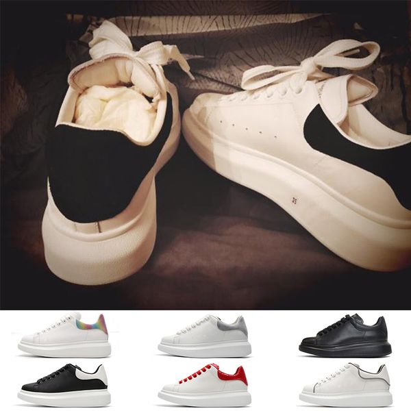 2020 new mens womens fashion luxury white leather platform shoes flat casual shoes lady black red pink suede brand sneakers size 36-44, White;red
2020 new mens womens fashion luxury white leather platform shoes flat casual shoes lady black red pink suede brand sneakers size 36-44, White;red