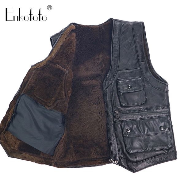 mens waistcoat shearling fur black biker vest men genuine leather motorcycle rock jacket winter plus size clothing 5xl 6xl, Black;white
mens waistcoat shearling fur black biker vest men genuine leather motorcycle rock jacket winter plus size clothing 5xl 6xl, Black;white
