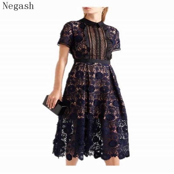 2018 new women brand hallow out lace runway dress elegant party ladies dresses spitzen - kleid robe en dentelle 20, Black;gray
2018 new women brand hallow out lace runway dress elegant party ladies dresses spitzen - kleid robe en dentelle 20, Black;gray