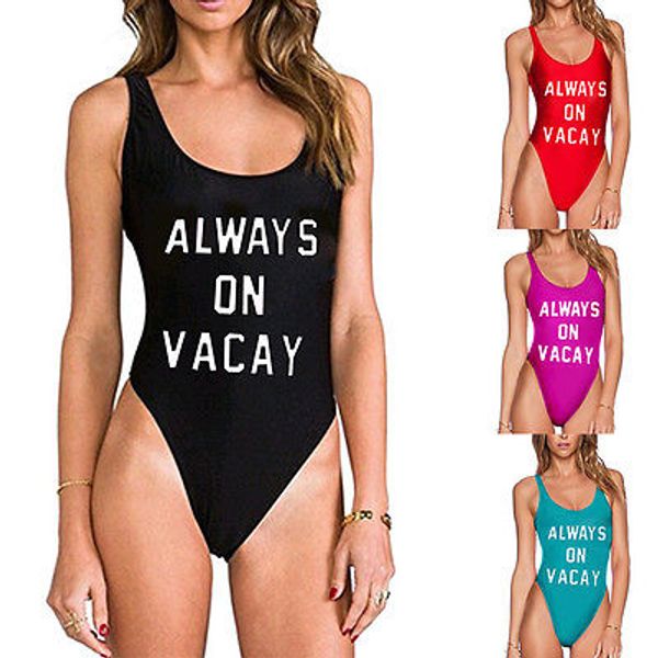 2017women printed always on vacay letter one piece swimsuit push up backless bikini bathing suit beachwear swimwear biquini
2017women printed always on vacay letter one piece swimsuit push up backless bikini bathing suit beachwear swimwear biquini