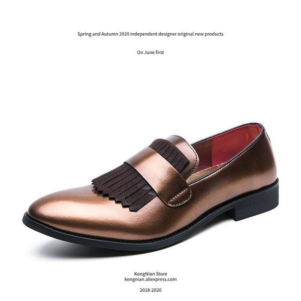 kong nian new style men leather shoes tasseled pointed slip-on men shoes daily casual banquet club 29cmplus size, Black
kong nian new style men leather shoes tasseled pointed slip-on men shoes daily casual banquet club 29cmplus size, Black
