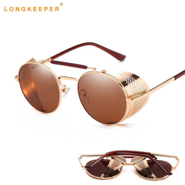 retro cool steampunk sunglasses women men round folding metal shields sunglasses for female male trendy gafas de sol, White;black
retro cool steampunk sunglasses women men round folding metal shields sunglasses for female male trendy gafas de sol, White;black