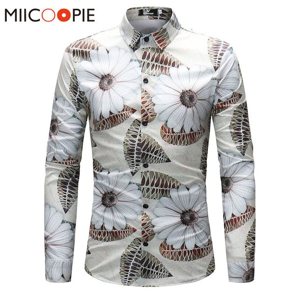 fashion spring autumn men shirt slim fit flower print long-sleeved shirts male brand floral casual social masculina, White;black
fashion spring autumn men shirt slim fit flower print long-sleeved shirts male brand floral casual social masculina, White;black