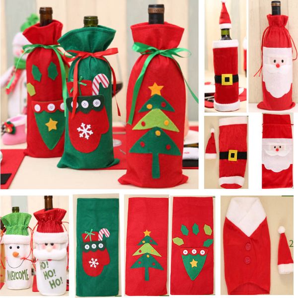 christmas wine bottle decor santa claus snowman deer bottle cover bag case clothes kitchen decoration new year xmas dinner party hh7-1355
christmas wine bottle decor santa claus snowman deer bottle cover bag case clothes kitchen decoration new year xmas dinner party hh7-1355