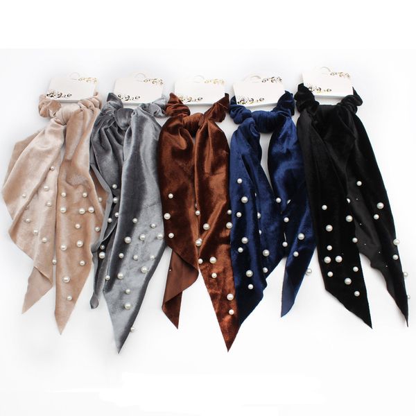 new solid pearls hair scarf scrunchies rope for women girls hair accessories velvet elastic bands ties ponytail holder
new solid pearls hair scarf scrunchies rope for women girls hair accessories velvet elastic bands ties ponytail holder