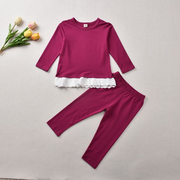 2020 spring autumn girls clothes cotton lace t-shirt pants trousers 2-7t toddler kids baby girl outfit sets
2020 spring autumn girls clothes cotton lace t-shirt pants trousers 2-7t toddler kids baby girl outfit sets