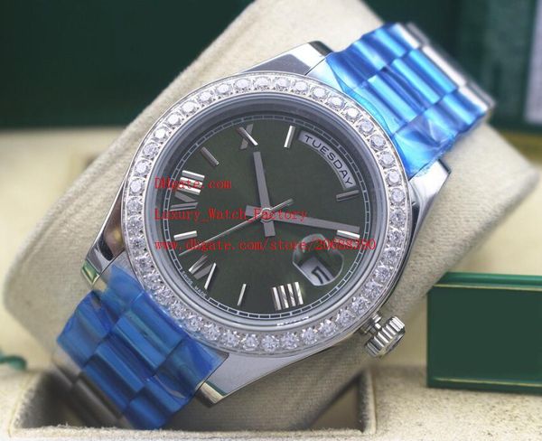 factory supplier luxury wristwatches sapphire glass 41mm day-date green dial 228238 diamond bezel automatic mechanical mens watches, Slivery;brown
factory supplier luxury wristwatches sapphire glass 41mm day-date green dial 228238 diamond bezel automatic mechanical mens watches, Slivery;brown