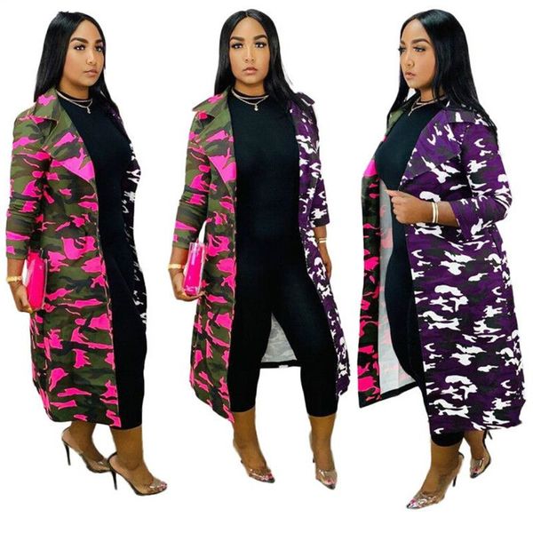 womens clothing trench turn-down collar full sleeve camouflage print coats casual fashion femme overcoat wind breaker outer coat, Tan;black
womens clothing trench turn-down collar full sleeve camouflage print coats casual fashion femme overcoat wind breaker outer coat, Tan;black