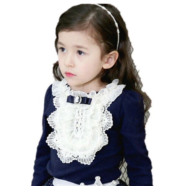 thicken autumn sweet baby kids girls lace pearl t shirt with velvet fashion bow tees cotton t-shirts child casual clothes y200704, Blue
thicken autumn sweet baby kids girls lace pearl t shirt with velvet fashion bow tees cotton t-shirts child casual clothes y200704, Blue
