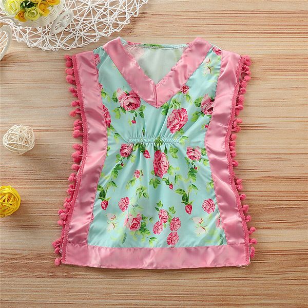 fashion summer toddler kids baby girls sleepdress floral print tassels bathrobe baby girl v neck defined waist nightgowns 1-4y, Blue;red
fashion summer toddler kids baby girls sleepdress floral print tassels bathrobe baby girl v neck defined waist nightgowns 1-4y, Blue;red