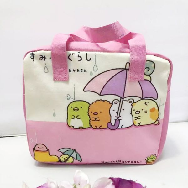 1pcs anime cute sumikko gurashi my melody nylon waterproof zipper lunch box bag women picnic portable bags handbag for kids, Blue;pink
1pcs anime cute sumikko gurashi my melody nylon waterproof zipper lunch box bag women picnic portable bags handbag for kids, Blue;pink