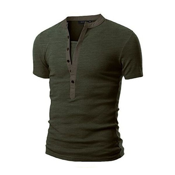 Мужская рубашка V шеи кнопка мышцы повседневная Slim Fit с коротким рукавом твердые ф
Мужская рубашка V шеи кнопка мышцы повседневная Slim Fit с коротким рукавом твердые ф