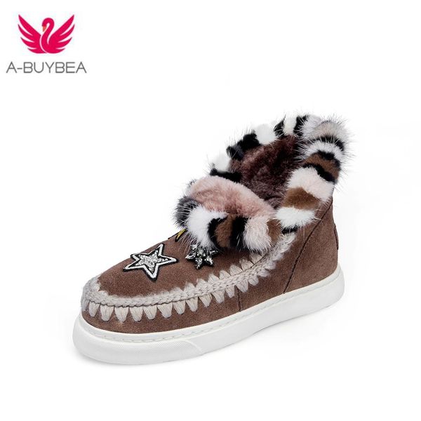 ins winter snow boots women cow suede +wool +fur ankle boots 22-24.5 cm embroidered ankle for women colored wool fur, Black
ins winter snow boots women cow suede +wool +fur ankle boots 22-24.5 cm embroidered ankle for women colored wool fur, Black