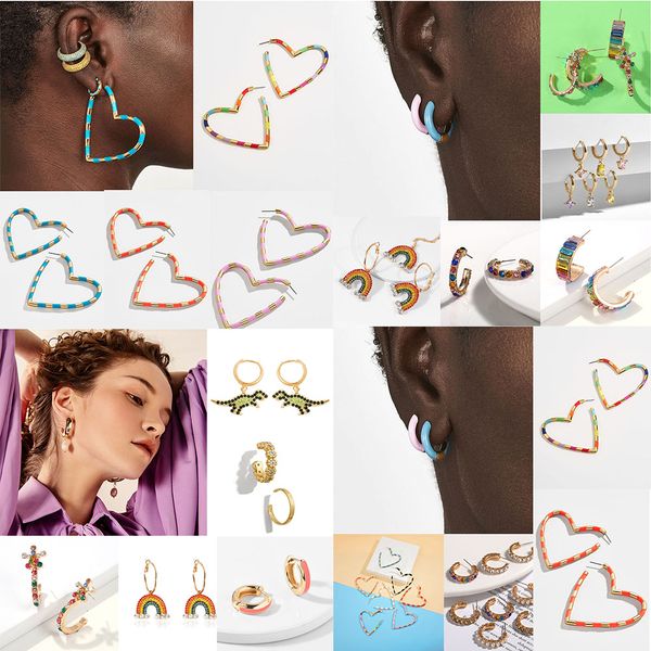 fashion c shape cz rainbow ear cuff stud earings for women men bohemian copper coulorful pearl small hoop ethnic trendy jewelry, Golden;silver
fashion c shape cz rainbow ear cuff stud earings for women men bohemian copper coulorful pearl small hoop ethnic trendy jewelry, Golden;silver