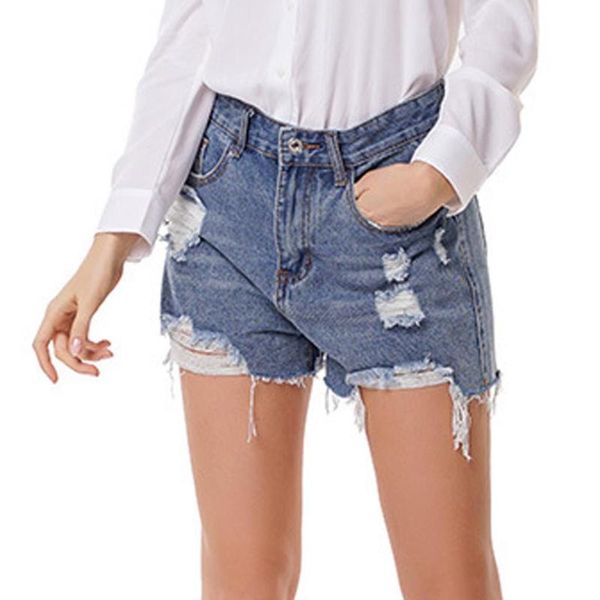 high waist ripped denim shorts hole tassel wide leg loose shorts summer vintage casual button short jeans pants, Blue
high waist ripped denim shorts hole tassel wide leg loose shorts summer vintage casual button short jeans pants, Blue
