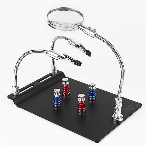 brneaci multi function strong magnetic fixture with a magnifying glass for mobile phone mainboard fixed maintenance workbench
brneaci multi function strong magnetic fixture with a magnifying glass for mobile phone mainboard fixed maintenance workbench