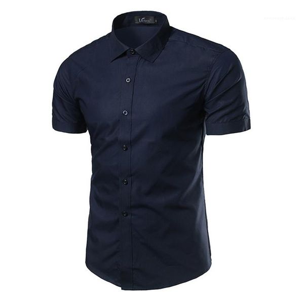 solid color turn down collar designer shirt male casual clothes mens slim dress shirt summer short sleeve, White;black
solid color turn down collar designer shirt male casual clothes mens slim dress shirt summer short sleeve, White;black