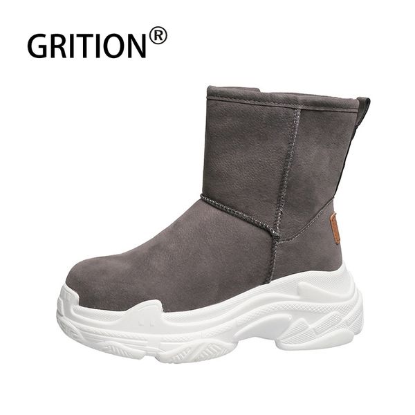 grition winter boots women ladys warm zipper platform snow shoes increase height suede casual female plush fur ankle boots 2019, Black
grition winter boots women ladys warm zipper platform snow shoes increase height suede casual female plush fur ankle boots 2019, Black