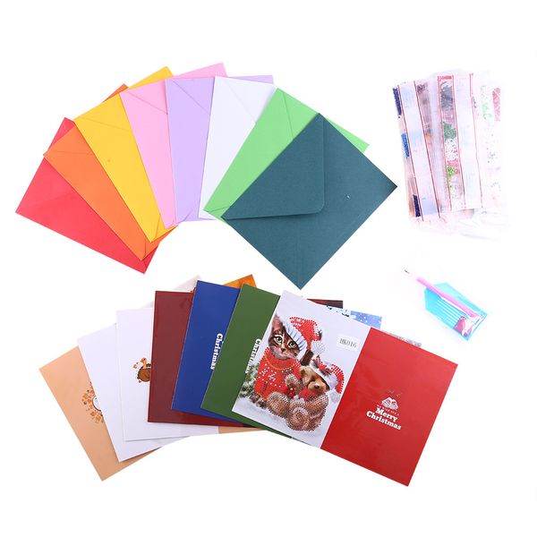 8pcs 5d diamond painting christmas cards diamond embroidery birthday paper cartoon diy greeting postcards with envelopes
8pcs 5d diamond painting christmas cards diamond embroidery birthday paper cartoon diy greeting postcards with envelopes