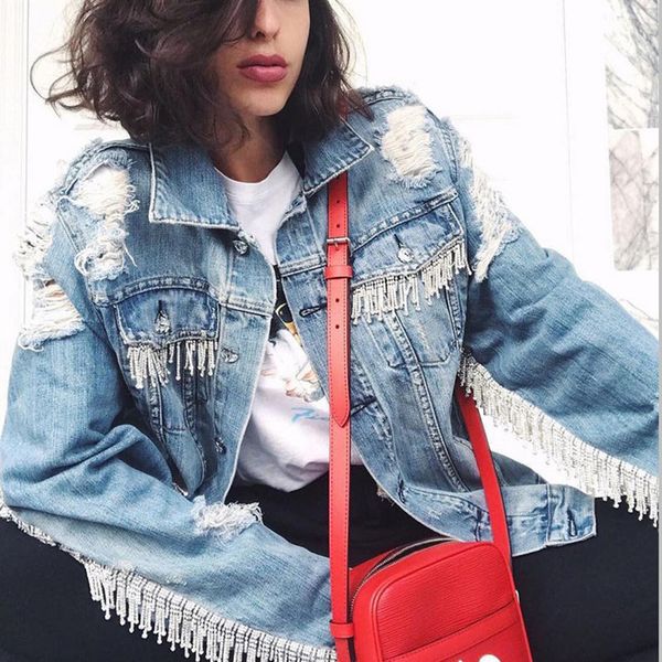 2019 модные кисточки и пиджаки bing bling алмазы кисточкой рваная джинсовая куртка женская тяжелая промышленность отрывной джинсовое пальто, Black;brown
2019 модные кисточки и пиджаки bing bling алмазы кисточкой рваная джинсовая куртка женская тяжелая промышленность отрывной джинсовое пальто, Black;brown