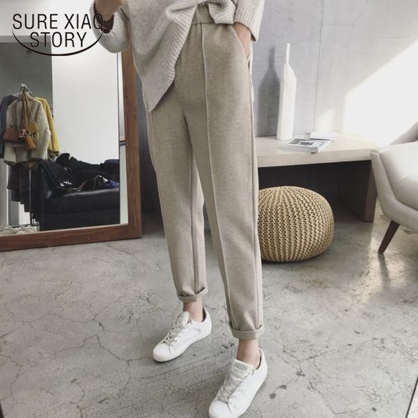 harem pants autumn and winter women thick high waist ankle-length female loose casual straight suit 6991 50 ly191202, Black;white
harem pants autumn and winter women thick high waist ankle-length female loose casual straight suit 6991 50 ly191202, Black;white