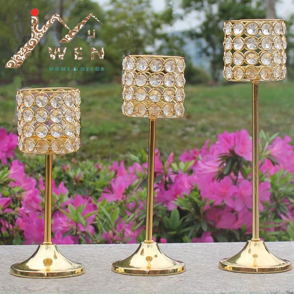 metal golden finish candle holder with crystals wedding candelabra centerpiece 1 set=3 pcs candlesticks
metal golden finish candle holder with crystals wedding candelabra centerpiece 1 set=3 pcs candlesticks