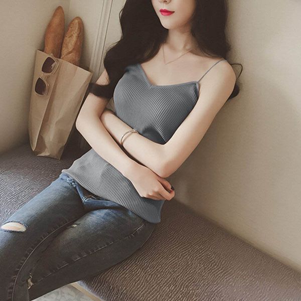elastische slanke tank vrouwen gebreide brandy melville spaghetti strap low cut femme, White
elastische slanke tank vrouwen gebreide brandy melville spaghetti strap low cut femme, White