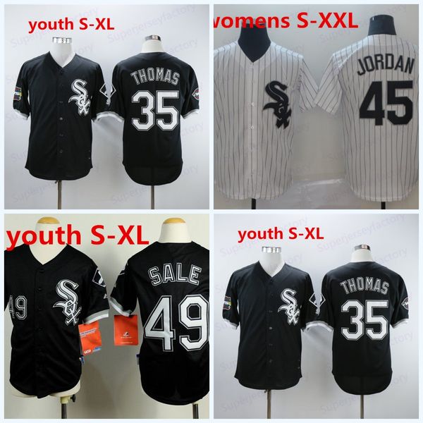 Women/Youth 45 49 CHRIS SALE 8 Bo Jackson 35 Frank Thomas Jersey 10 Yoan Moncada Stitched Shirts Baseball Jerseys
Women/Youth 45 49 CHRIS SALE 8 Bo Jackson 35 Frank Thomas Jersey 10 Yoan Moncada Stitched Shirts Baseball Jerseys