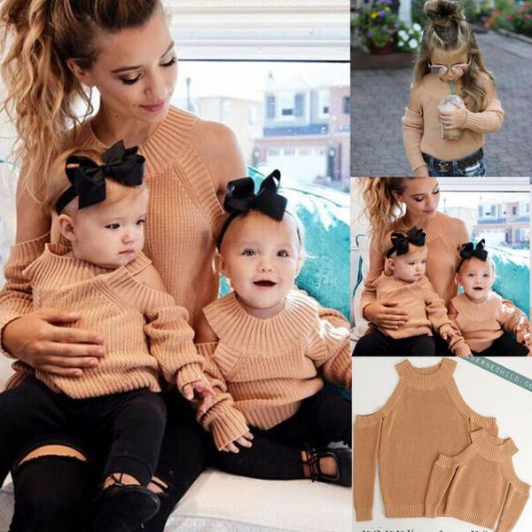 Mommy and Me Outfits Sweaters Family Clothing Women Mother Kids Baby Girl Off the Shoulder Long Sleeve Autumn Tops Clothes
Mommy and Me Outfits Sweaters Family Clothing Women Mother Kids Baby Girl Off the Shoulder Long Sleeve Autumn Tops Clothes