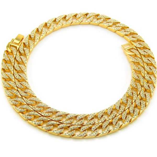 hip hop miami cuban link chain necklace men jewelry gold rapper punk steampunk ketting alloy zircon statement gift party ball, Silver
hip hop miami cuban link chain necklace men jewelry gold rapper punk steampunk ketting alloy zircon statement gift party ball, Silver