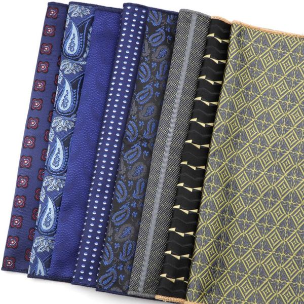 striped plaid dot paisley 24cm polyester handkerchief for mens jacquard pocket square business formal suit tie matching hankie, Black;blue
striped plaid dot paisley 24cm polyester handkerchief for mens jacquard pocket square business formal suit tie matching hankie, Black;blue
