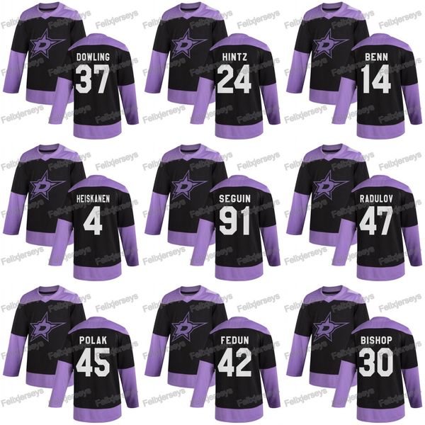 91 tyler seguin men women youth 2020 hockey fights cancer stars 47 alexander radulov 4 miro heiskanen ben bishop jersey, Black;red
91 tyler seguin men women youth 2020 hockey fights cancer stars 47 alexander radulov 4 miro heiskanen ben bishop jersey, Black;red