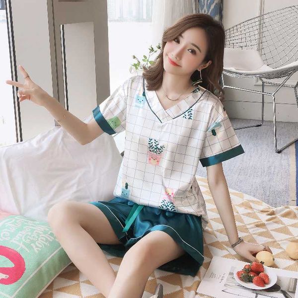 пижамы женщины атласные пижамы набор сексуальное женское белье stitchin печати с коротким рукавом футболки + шорты 2 шт. домашняя одежда пиж, Blue;gray
пижамы женщины атласные пижамы набор сексуальное женское белье stitchin печати с коротким рукавом футболки + шорты 2 шт. домашняя одежда пиж, Blue;gray