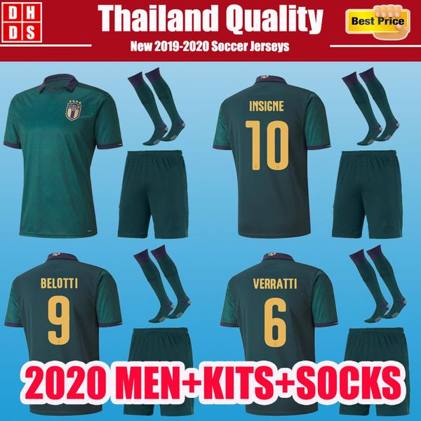 full sets 2020 italy european cup third men soccer jersey kit 19 20 chiellini el shaarawy bonucci insigne football shirts with socks, Black
full sets 2020 italy european cup third men soccer jersey kit 19 20 chiellini el shaarawy bonucci insigne football shirts with socks, Black