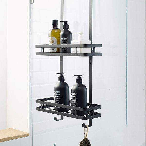 matte black shelves bathroom accessories towel rack wall hanging 2 layer hanging basket bathtub tray multi-function shower shelf
matte black shelves bathroom accessories towel rack wall hanging 2 layer hanging basket bathtub tray multi-function shower shelf