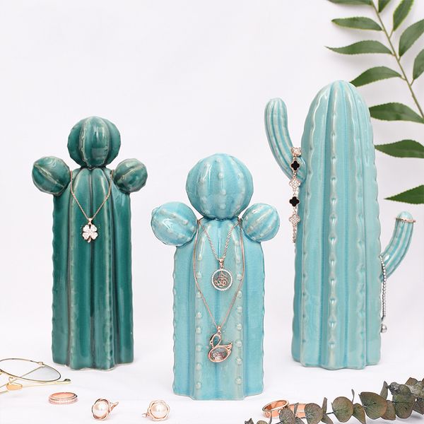 ddisplay porcelain stereo cacti green jewelry display personalized bracelet cacti standing organizer glamour lovely pendant display holder, Black
ddisplay porcelain stereo cacti green jewelry display personalized bracelet cacti standing organizer glamour lovely pendant display holder, Black