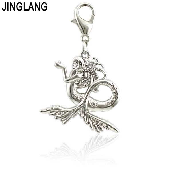 jinglang crystal mermaid pendant charms suitable fit women original bracelet & necklace jewelry accessories 50 pcs, Bronze;silver
jinglang crystal mermaid pendant charms suitable fit women original bracelet & necklace jewelry accessories 50 pcs, Bronze;silver