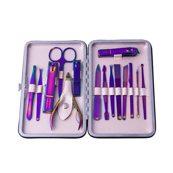 15 pcs / set of manicure sets colorful manicure tools nail clippers nail tools file care belt suitcase care
15 pcs / set of manicure sets colorful manicure tools nail clippers nail tools file care belt suitcase care