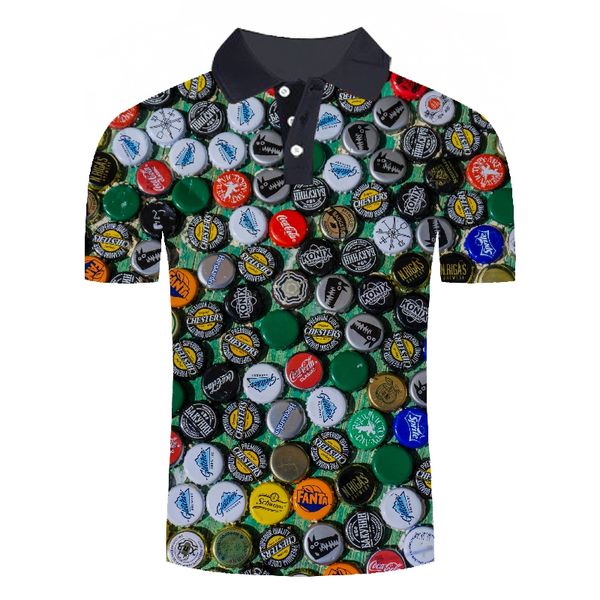 funny 3d beer bottle cap print male shirts summer cool short sleeve shirt homme turn-down collar streetwear drop ship, White;black
funny 3d beer bottle cap print male shirts summer cool short sleeve shirt homme turn-down collar streetwear drop ship, White;black