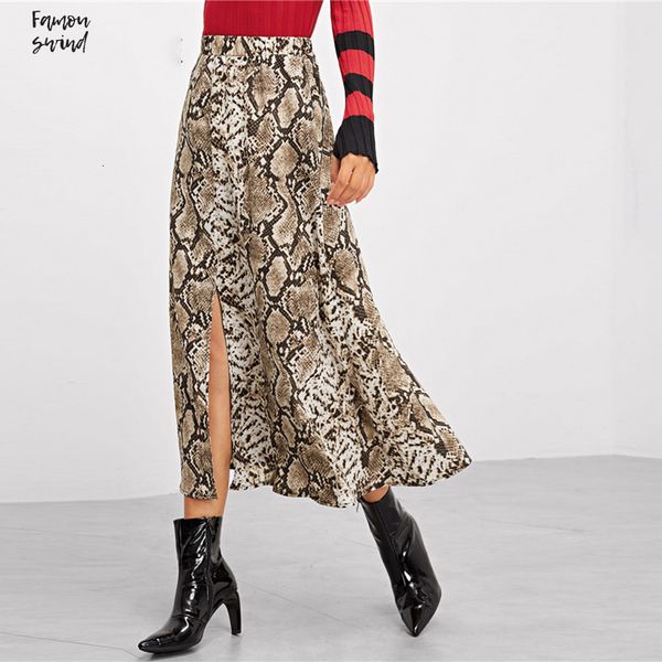 snake skin skirts elegant split casual skirt women autumn street a line skirt office ladies print long, Black
snake skin skirts elegant split casual skirt women autumn street a line skirt office ladies print long, Black