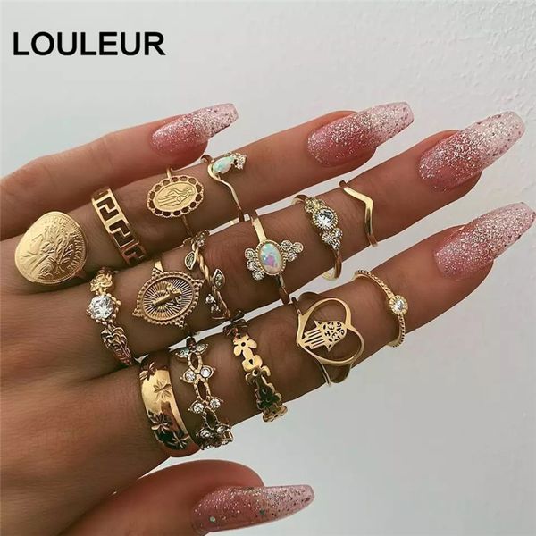 louleur 12pcs/set fashion women wedding finger rings suit vintage style female knotting carving antique gold knuckle rings 2019, Slivery;golden
louleur 12pcs/set fashion women wedding finger rings suit vintage style female knotting carving antique gold knuckle rings 2019, Slivery;golden