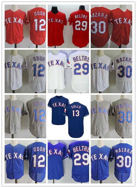 Mens #12 Rougned Odor Jersey #13 Joey Gallo #30 Nomar Mazara #29 Adrian Beltre Jerseys S-3XL
Mens #12 Rougned Odor Jersey #13 Joey Gallo #30 Nomar Mazara #29 Adrian Beltre Jerseys S-3XL