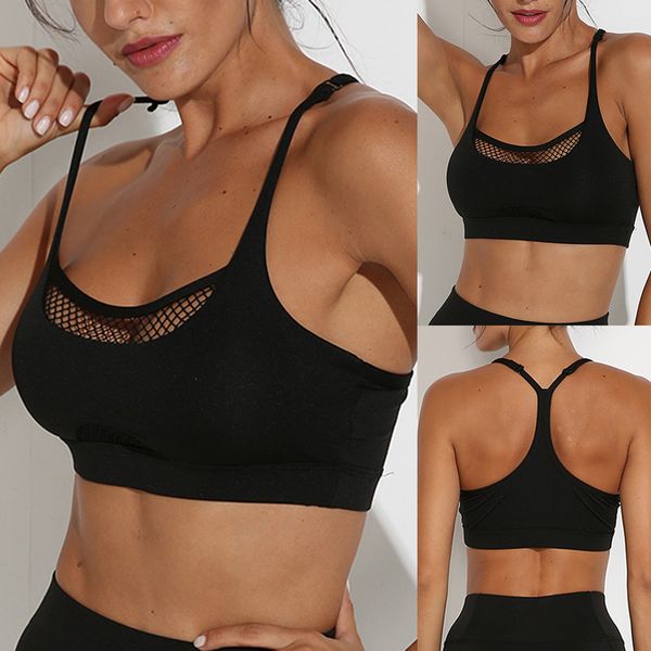 sports bra women mesh brathable running yoga bra push up female gym fitness sports underwear seamless mujer sport top, White;black
sports bra women mesh brathable running yoga bra push up female gym fitness sports underwear seamless mujer sport top, White;black