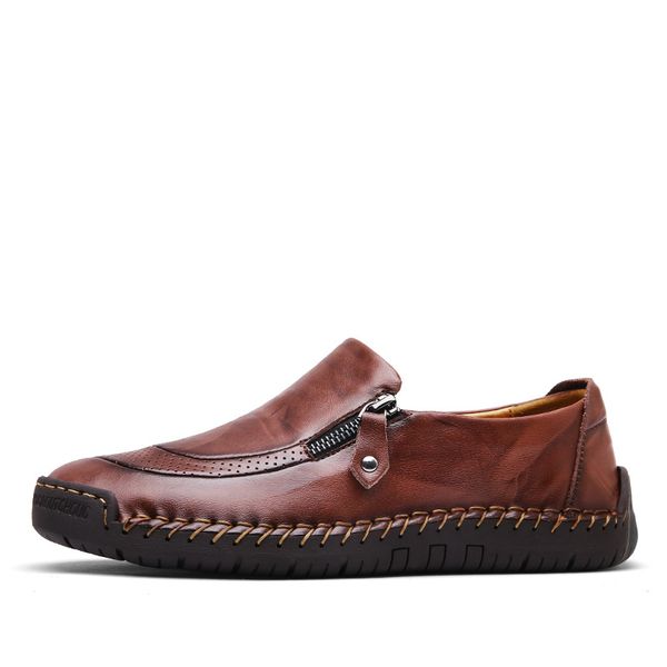 valstone men's leather casual shoes handmade loafers vintage moccasin slip on rubber flats anti-skid zip opening plus size 38-48 cx2006, Black
valstone men's leather casual shoes handmade loafers vintage moccasin slip on rubber flats anti-skid zip opening plus size 38-48 cx2006, Black