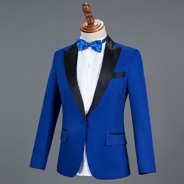 men plus size blazers blue red black white peaked lapel slim fit suit jacket casual blazer costume stage clothes for singers, White;black
men plus size blazers blue red black white peaked lapel slim fit suit jacket casual blazer costume stage clothes for singers, White;black