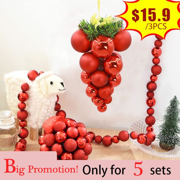 

russian christmas deals/christmas decorations for home 2018 new year merry christmas balls hanging string xmas gifts package